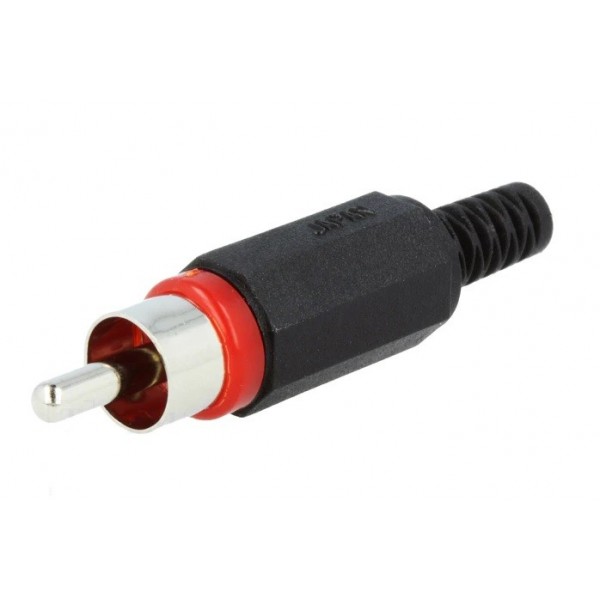 High quality red RCA plug