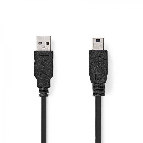USB 2.0 cable plug A - mini B plug 1 mt black Ceb - 1