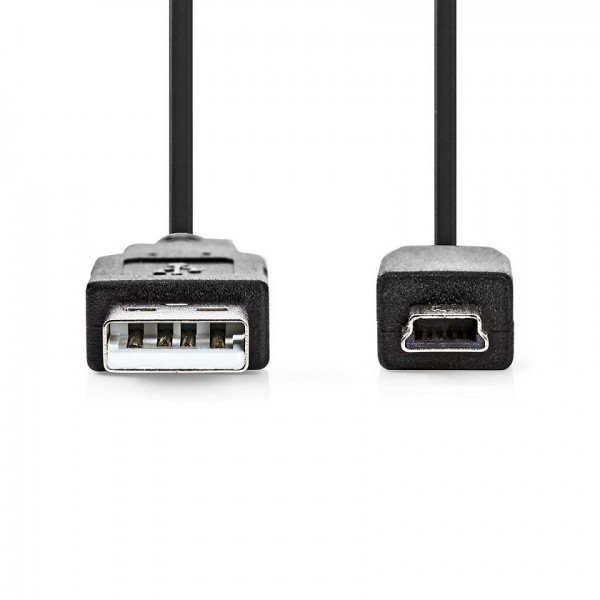 Cavo USB 2.0 spina A - spina mini B 2 mt nero