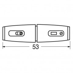 Portafusibile volante 5x20 nero