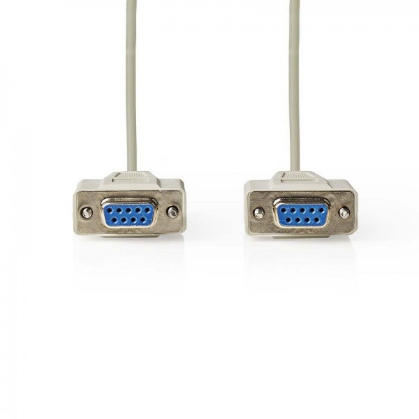 Serial cable 9 poles NULL MODEM female - female 3mt