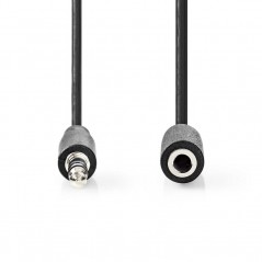 3.5mm stereo male - female jack cable 2mt