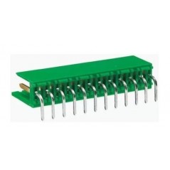 12-pole male connector from AMP MODU I series printed circuit angled