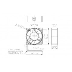 Ventola 30x30x10 5V tachimetrica MF30100V1-1000U-G99