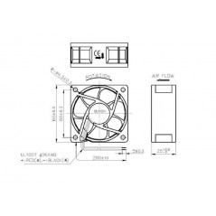 Ventola 60x60x25 12V EE60251S3-999-A Sunon