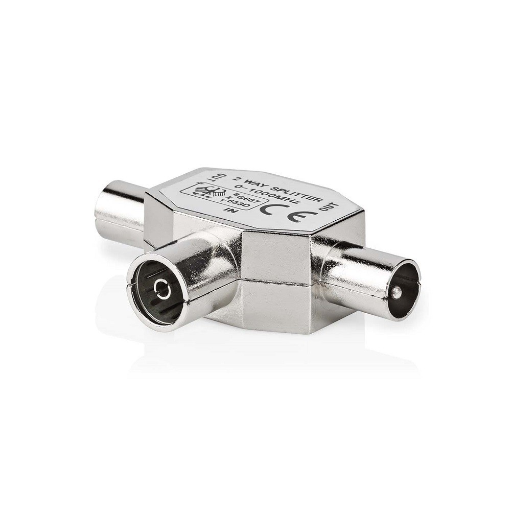 9.5mm antenna splitter 1 female - 2 male