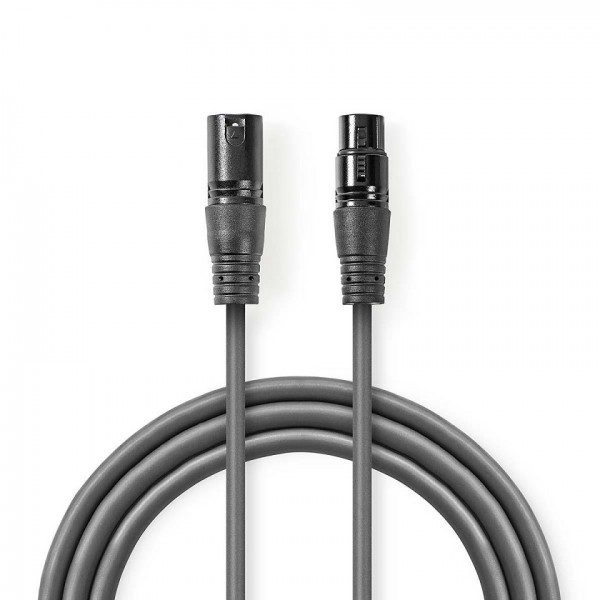 Balanced XLR male - female cable 3mt