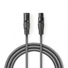 Balanced XLR male - female cable 1mt