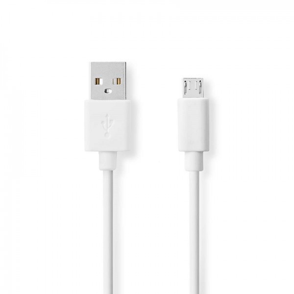 USB 2.0 cable Plug A - Micro B plug 1 mt white