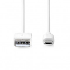 USB 2.0 cable Plug A - Micro B plug 1 mt white