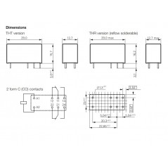 Relè 48V 8A 2 scambi RT424048 SCHRACK