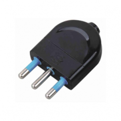 Spina elettrica 16A nera