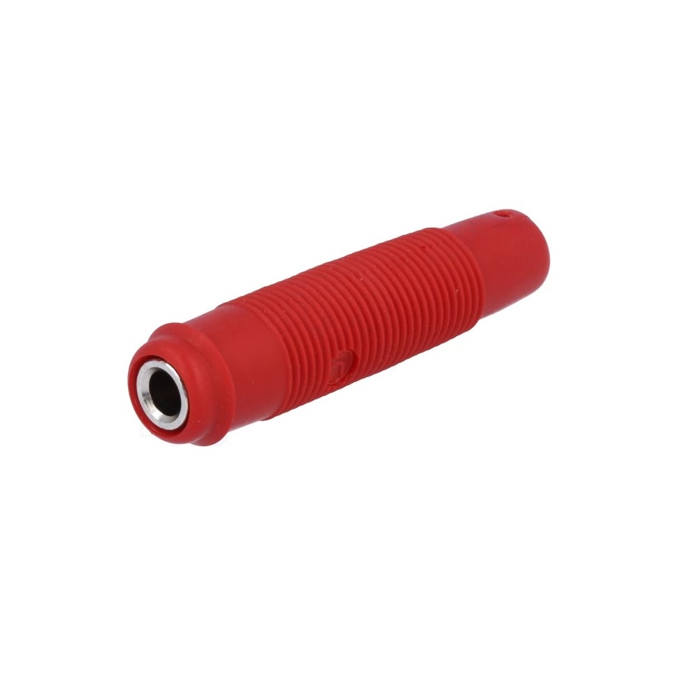 Banana socket 4mm red Hirschmann KUN 30 RT