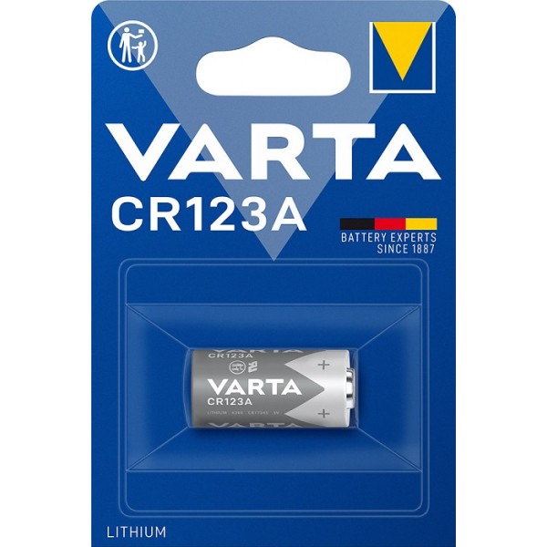 CR123 3V Varta lithium battery 6205 301 401