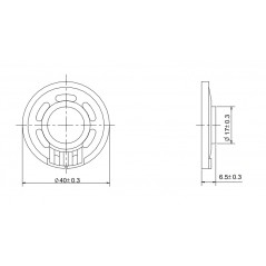 Altoparlante 40mm 16 ohm