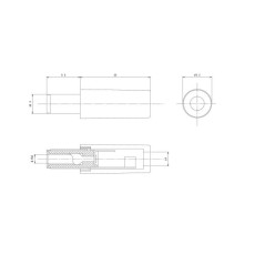 Connettore femmina DC 5.5x2.5mm corto Lumberg