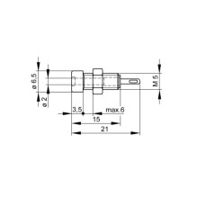 2mm black panel bushing MBI-1-SW