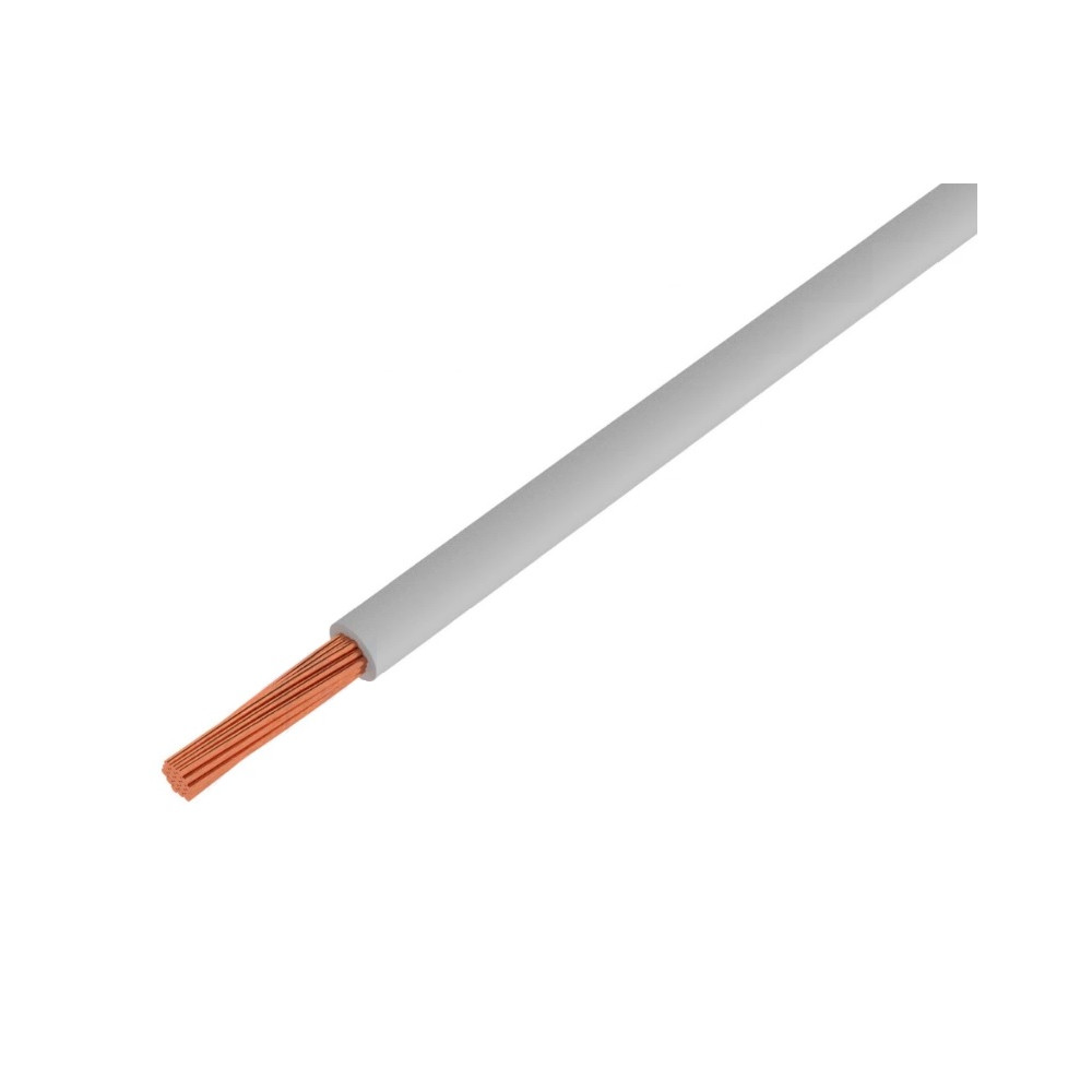 Electric cable 1x0.50mm white H05V-K
