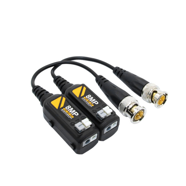 Passive BNC video balun pair