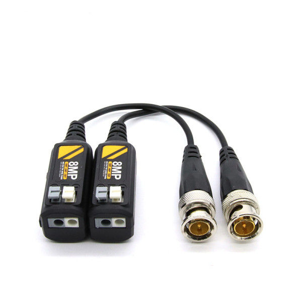 Passive BNC video balun pair