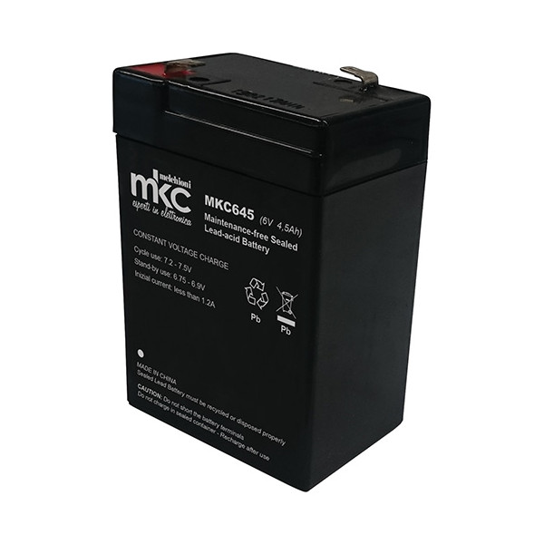Batteria al piombo 6V 4.5Ah MKC645