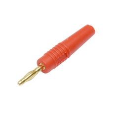 Gold-plated red 2mm banana plug